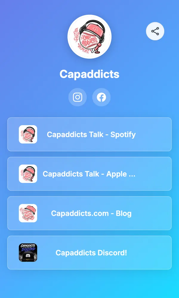 Mini-sito di @capaddicts