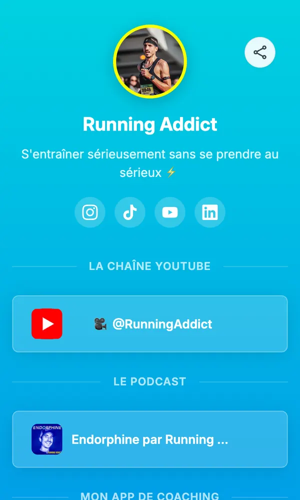 Mini-sito di @runningaddictfr